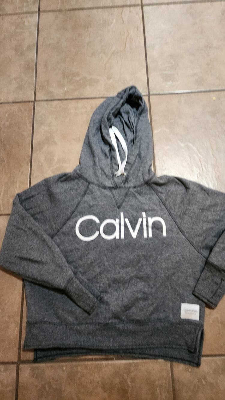 Womens Calvin Klein Grey Pullover Sweater S/P